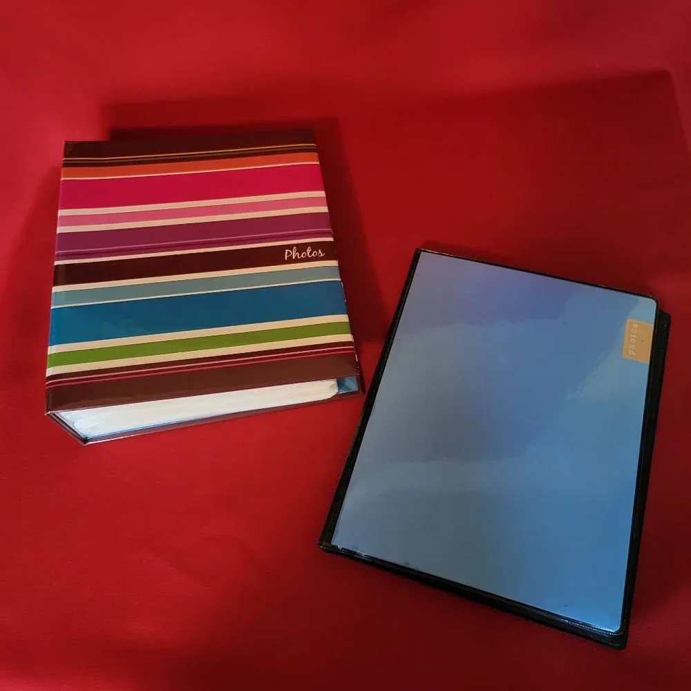 Photo Album Rainbow and Blue Set of 2